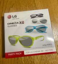 Nowe Okulary 3D - LG Cinema Glasses 4 szt / AG-F315