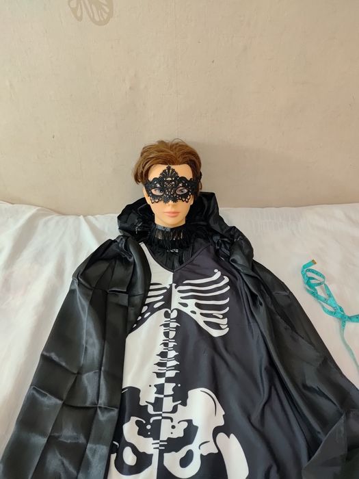 Strój przebranie kobieta duch zjawa szkielet 4 części rozmiar XL