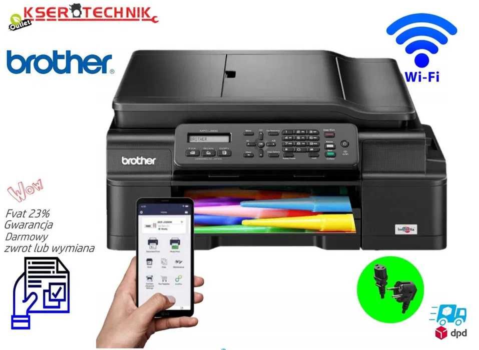 Brother MFC J 200 - drukarka 4w1 / Łączność Wi-Fi / do domu i biura