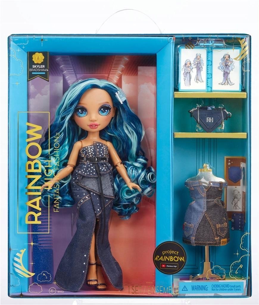 Rainbow High Fantastic Fashion Doll - Blue, Mga