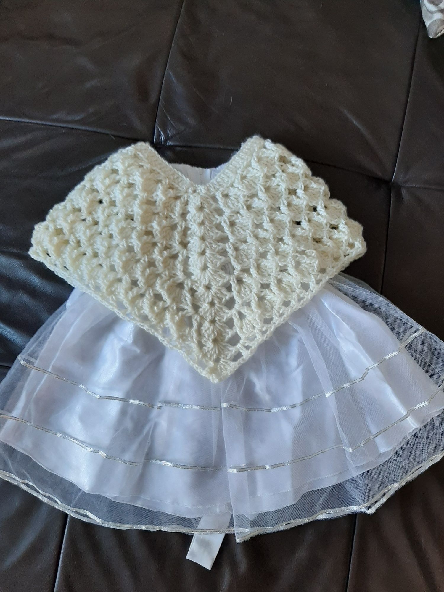 Ponczo bolerko dla dziecka handmade 12 miesięcy
