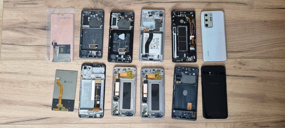 Wyświetlacz Zbitki 44 SZT  S21 plus s21 s22 ultra p40 pro note s20