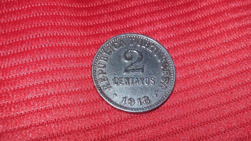 moeda de 2 centavos 1918 Ferro