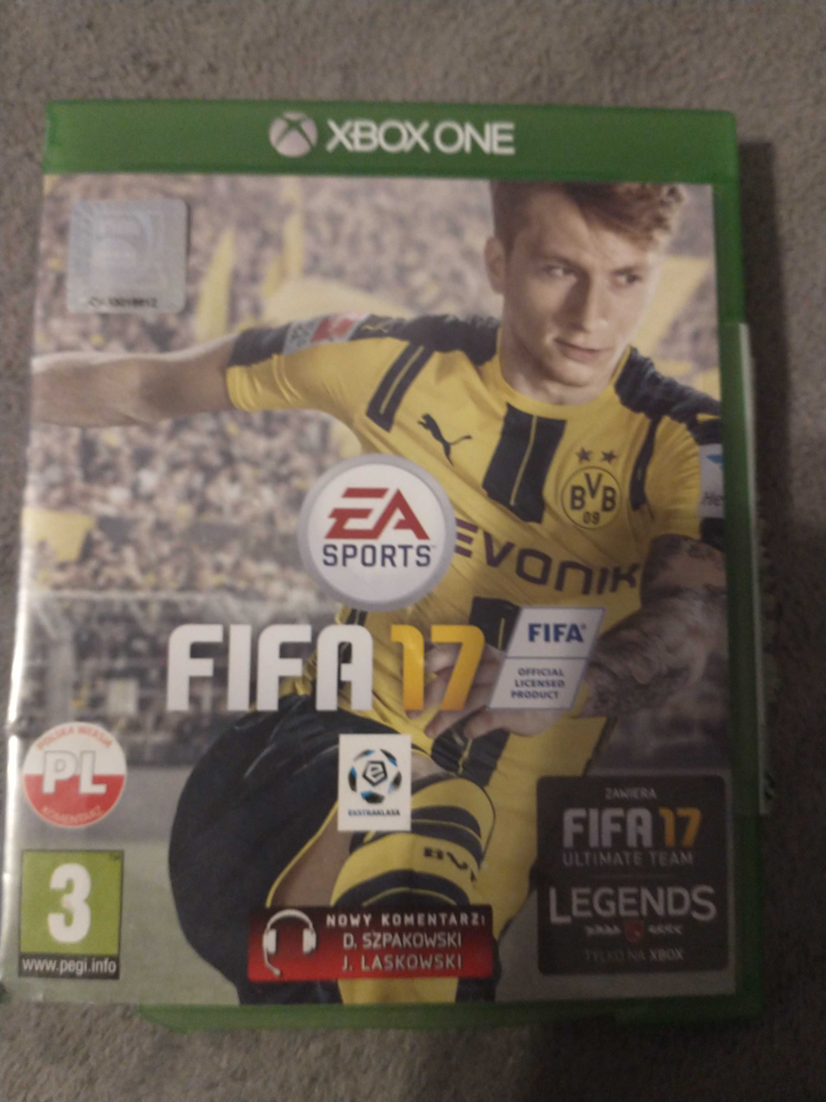 Gra na Xbox One FIFA 17.    15zl