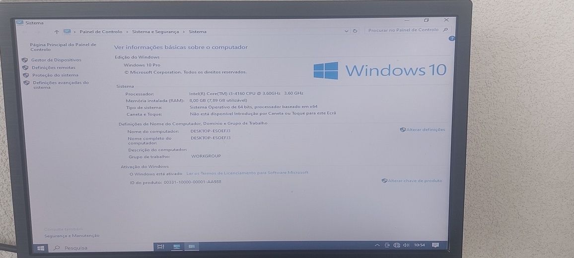 Computador - torre/ecrã/teclado e rato