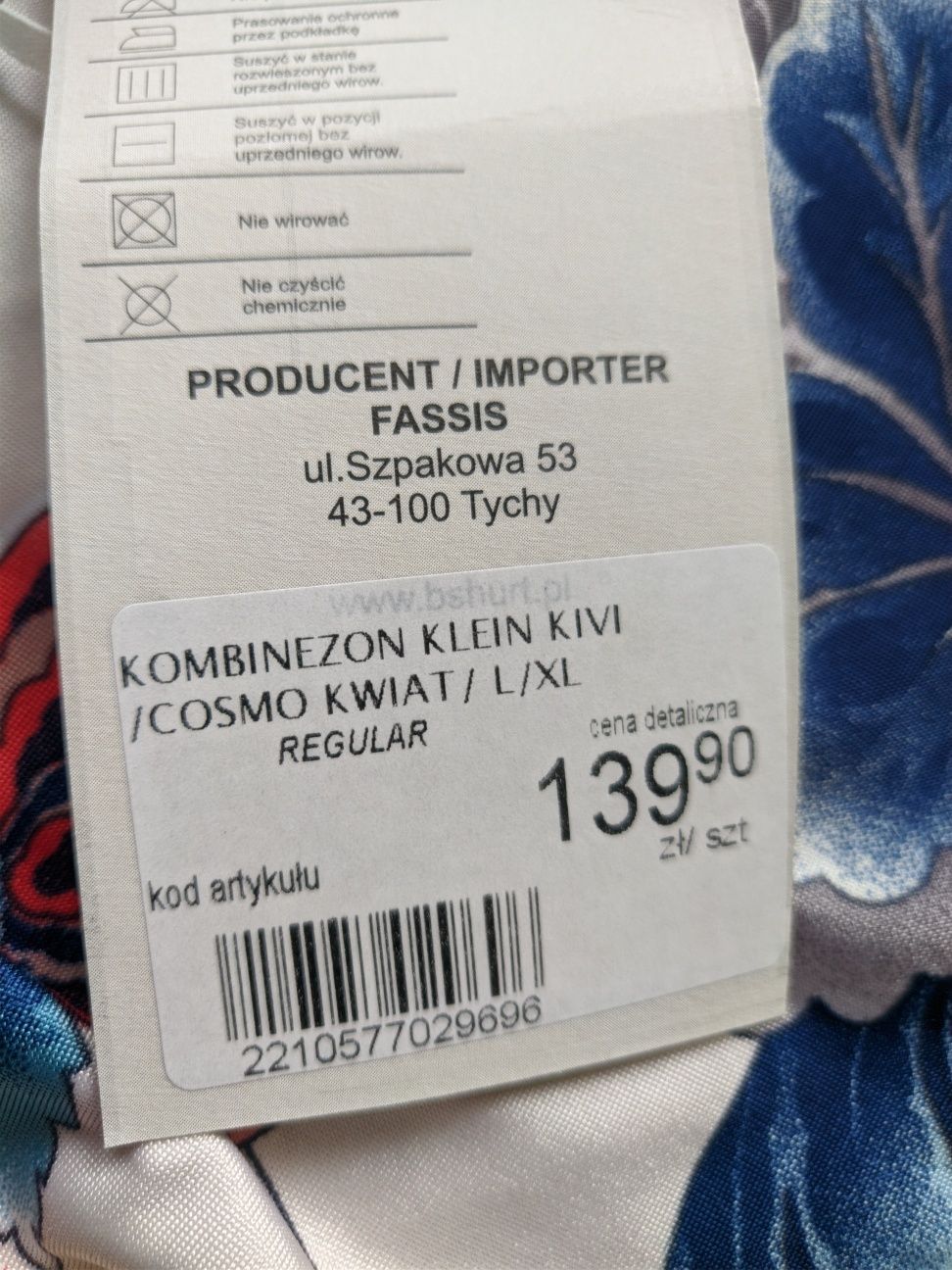 Kivi NOWY Kombinezon letni w kwiaty Klein r. L / XL