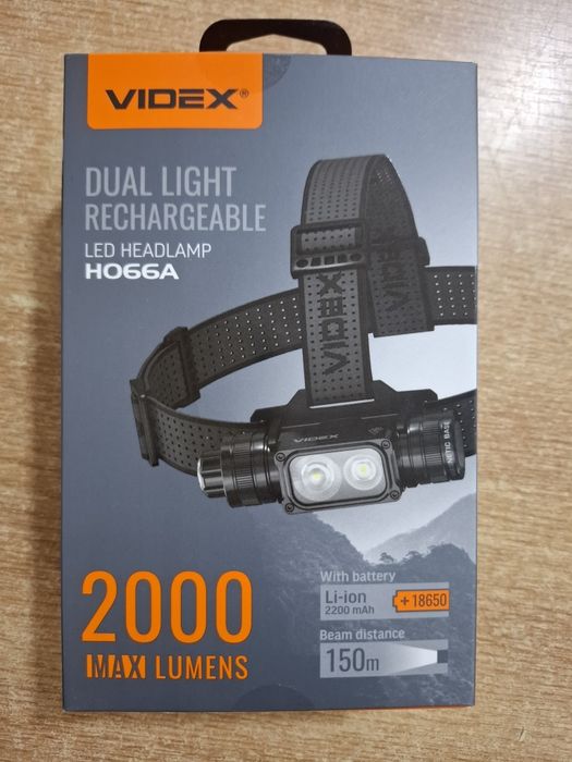 Налобний ліхтарик VIDEX VLF-H066A