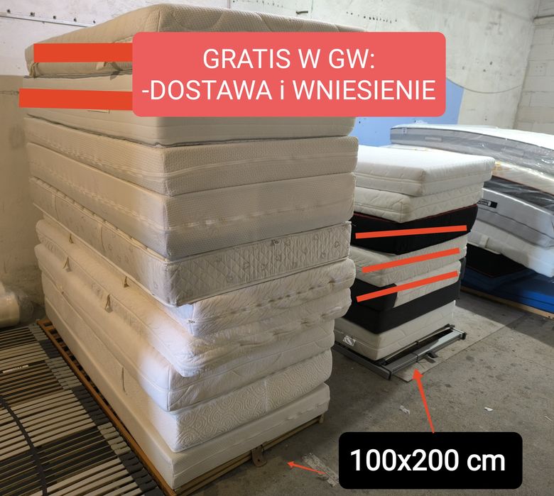 Niemieckie Różne Rozmiary 100x200 140x200 80x200 90x200 DOSTAWA W GW