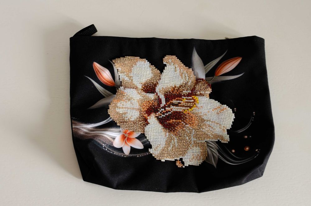 Подарунковий Набір — Шопер + Косметичка + Блокнот з Бісерною Вишивкою