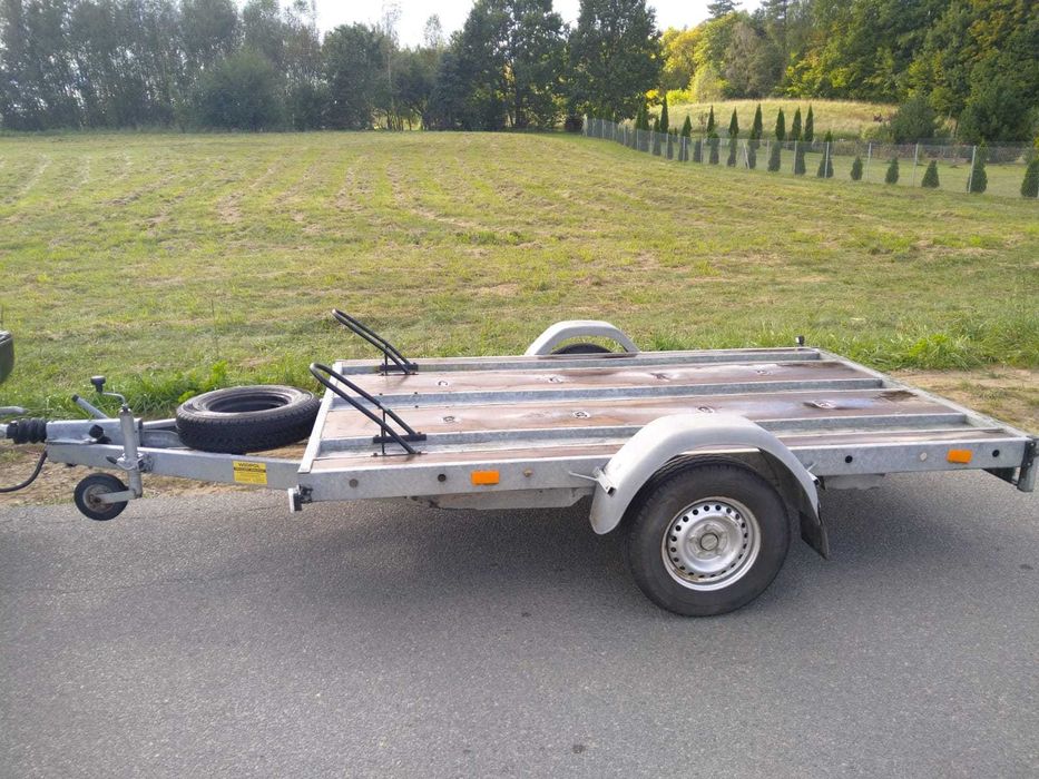 Przyczepka motocyklowa na 3 motocykle