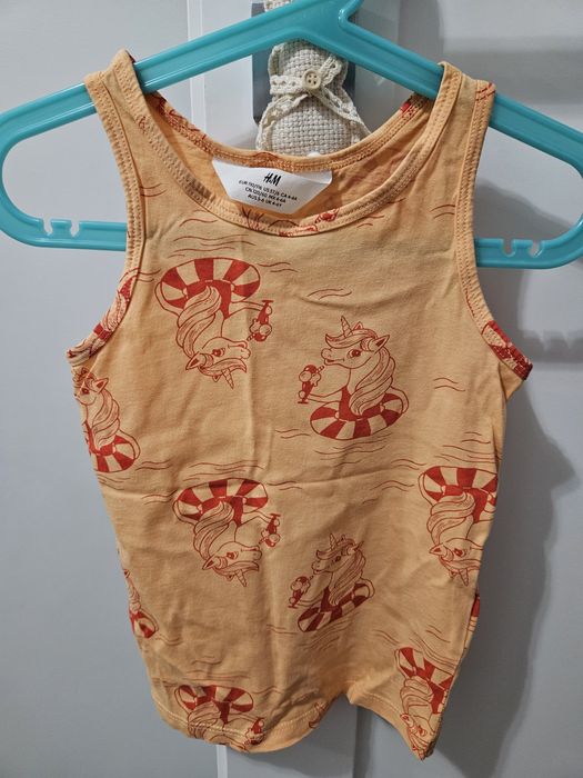 Top bluzka H&M jednorożce 110 116