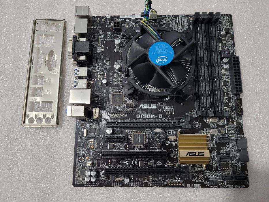Материнська плата + процесор s1151 MB Asus B150M-C + i3-7100