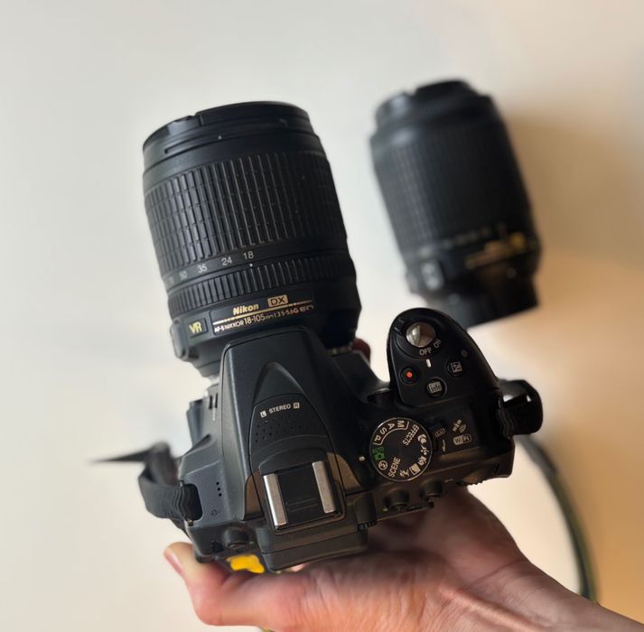 Aparat NIKON D5300 z dwoma obiektywami