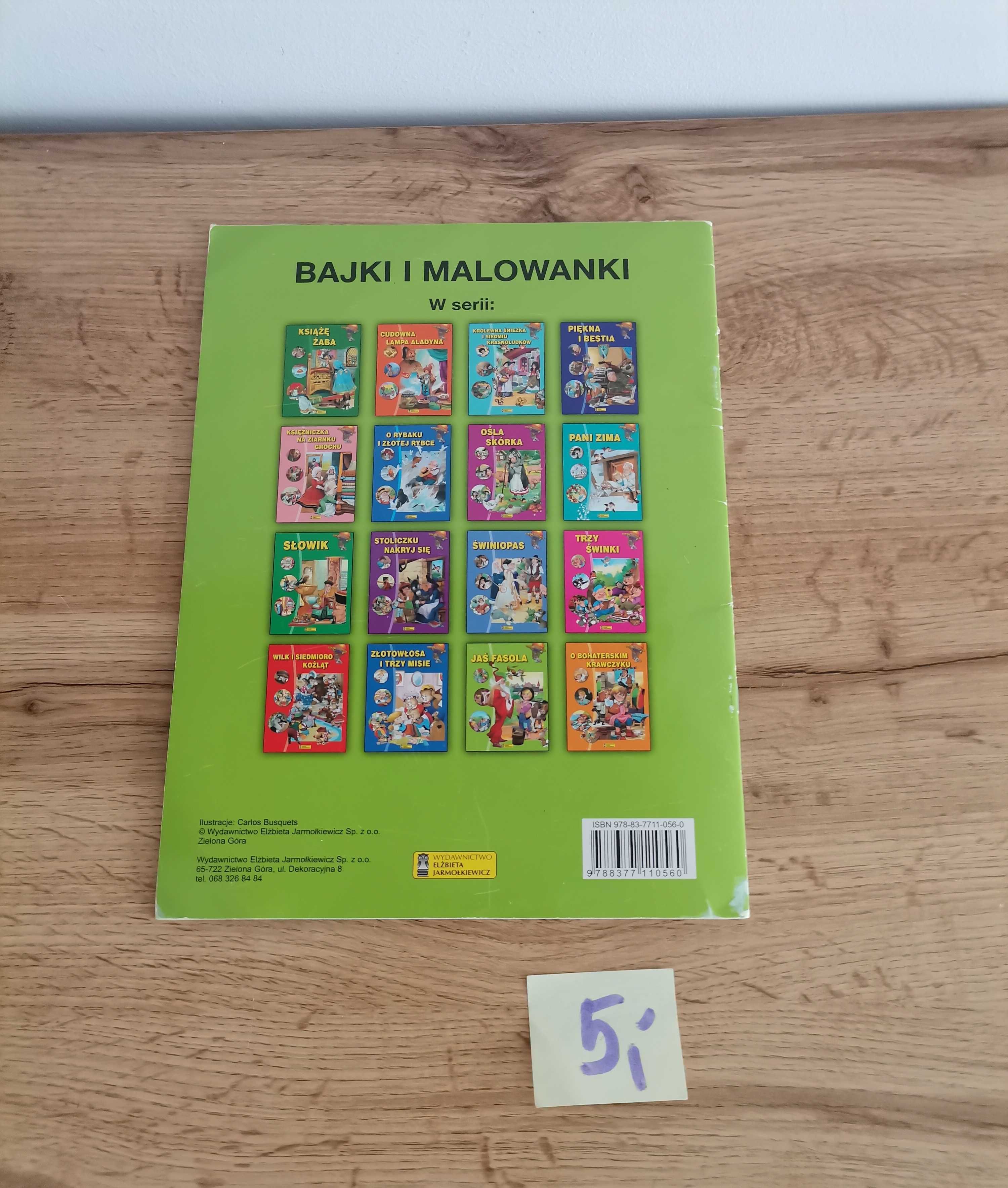 Jaś Fasola bajki dla dzieci i kolorowanka