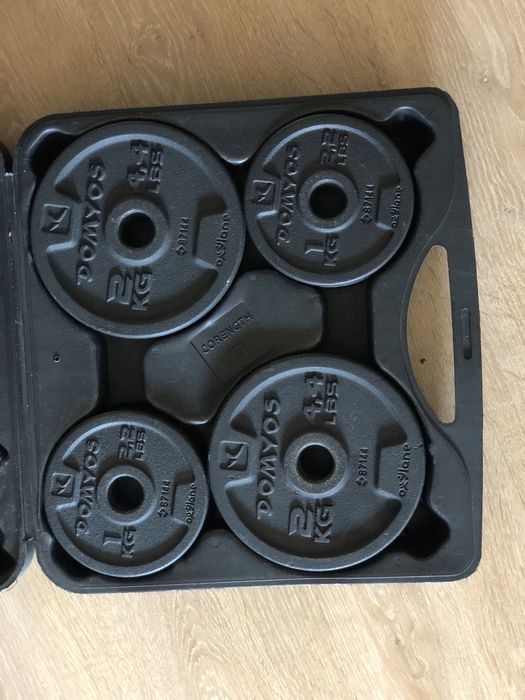 Kit Completo de Musculação com Maleta (como NOVO!)