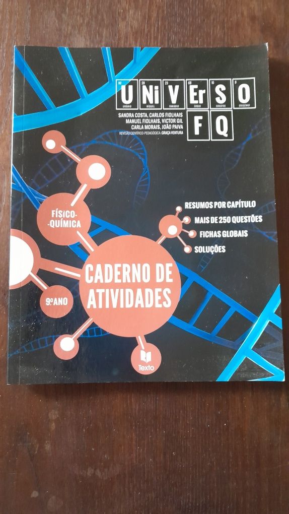 Caderno de atividades e relatórios orientados Universo FQ 9.° ano