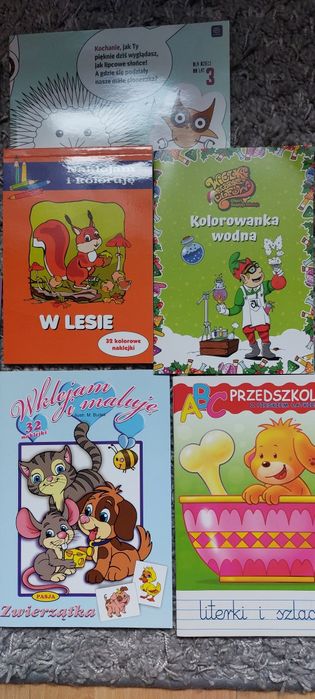 Książeczki "Tupcio Chrupcio" Alvinn i inne kolorowanki,czytanki,wyklej