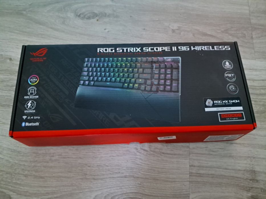Klawiatura mechaniczna Asus ROG scope II z podpórką 96%