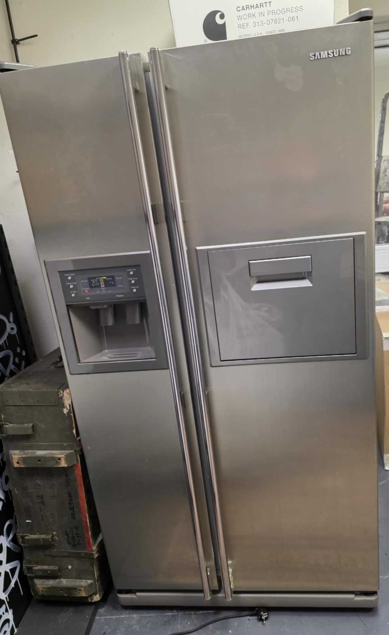Lodówka Samsung rs21kgrs, chłodziarko-zamrażarka - srebrna