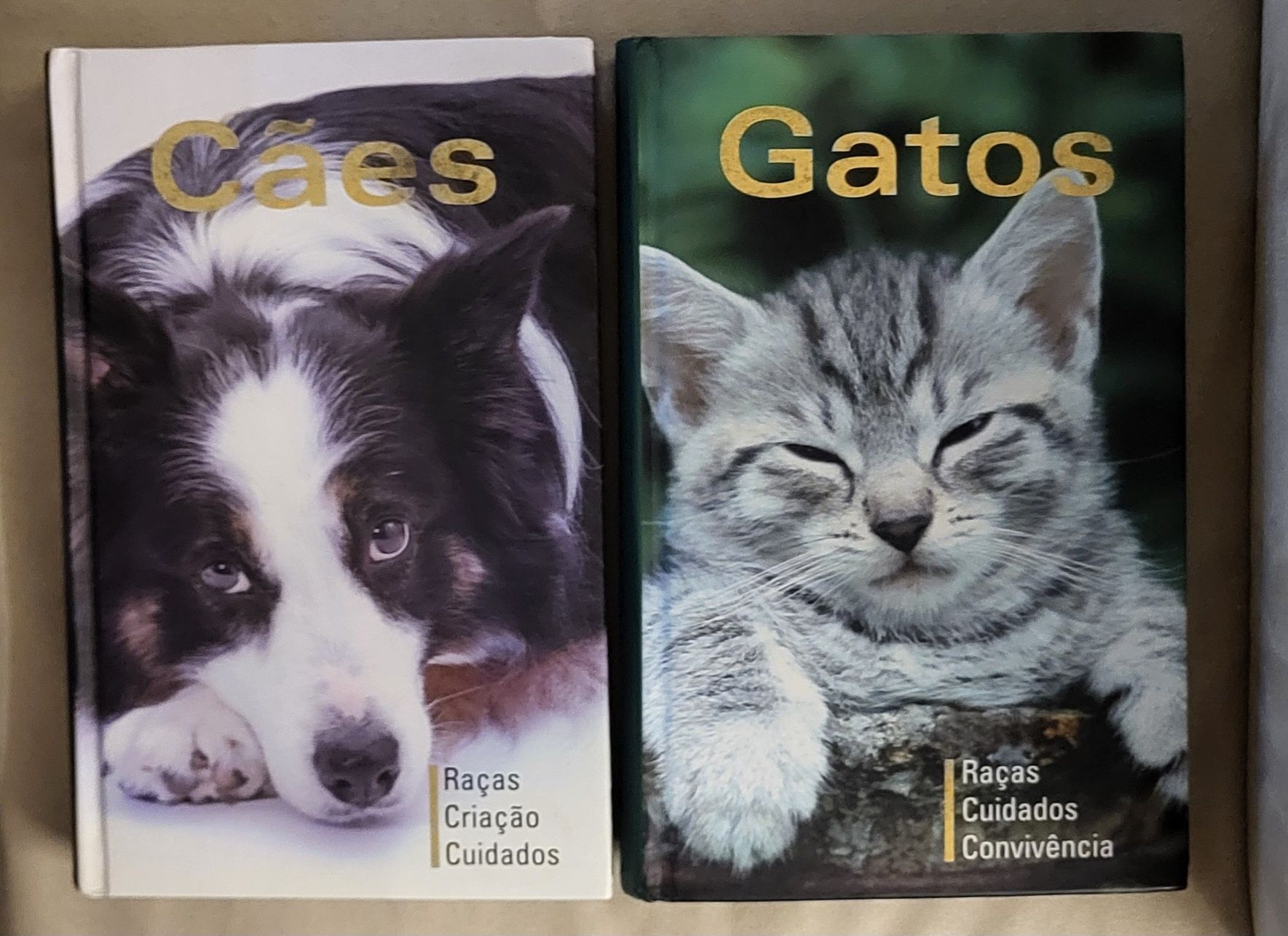 Vendo 2 livros Caes e Gatos