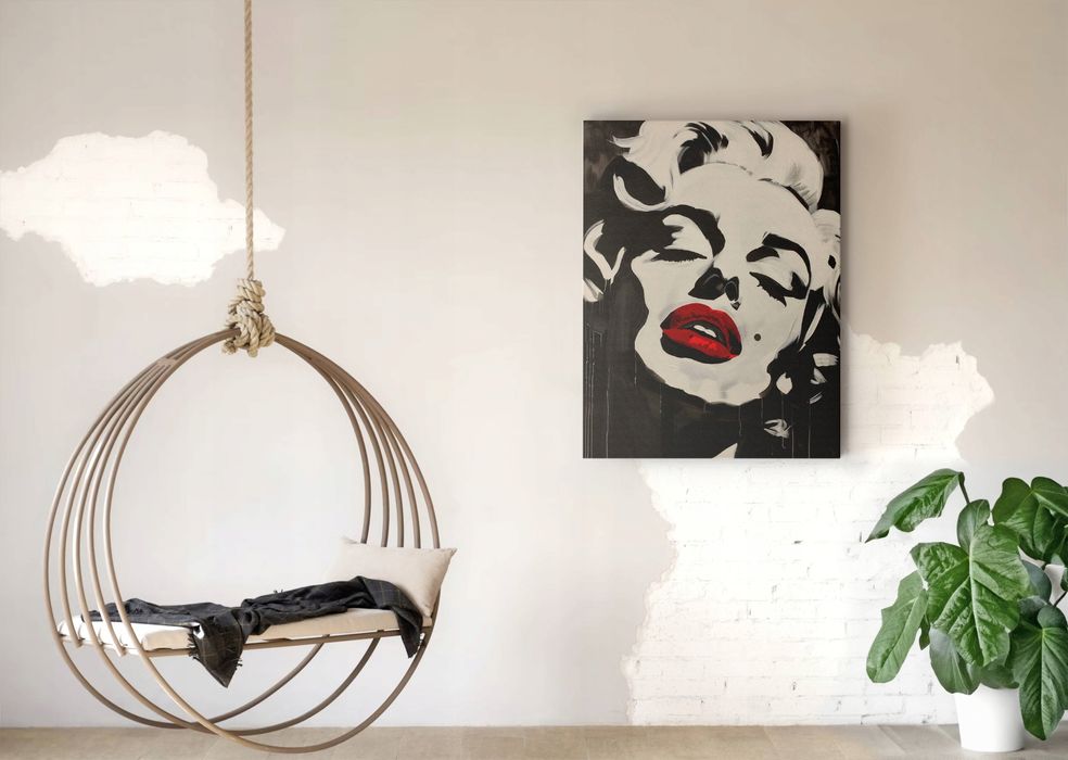Obraz na płótnie Marilyn Monroe obraz na ścinę do pokoju salonu 75x100