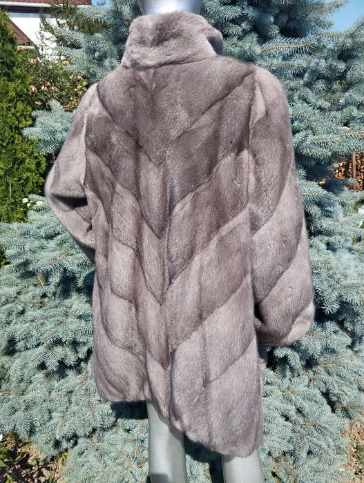 Ог 125! Італійська норкова шуба сіра норка,голуба норка  50-52-54