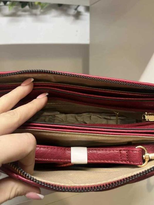 Nowa pikowana YSL  torebka w kolorze czerwieni bordo 20cm x 25 cm