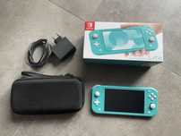 Nintendo Switch Lite turkusowa zestaw etui