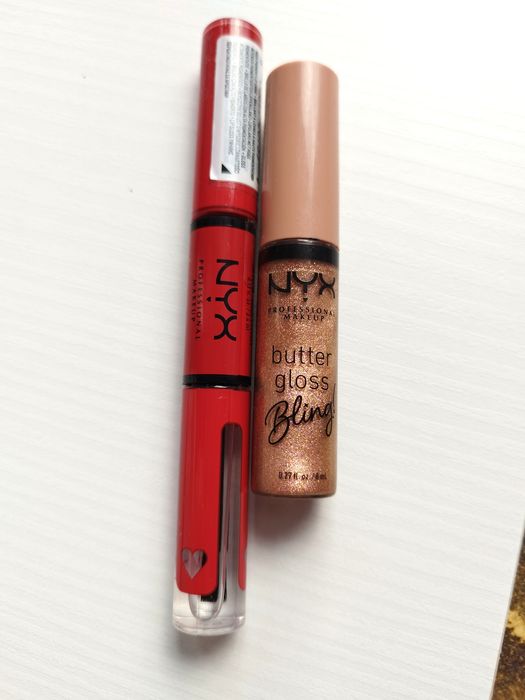 Nyx Pomadka shine loud i błyszczyk butter gloss nyx