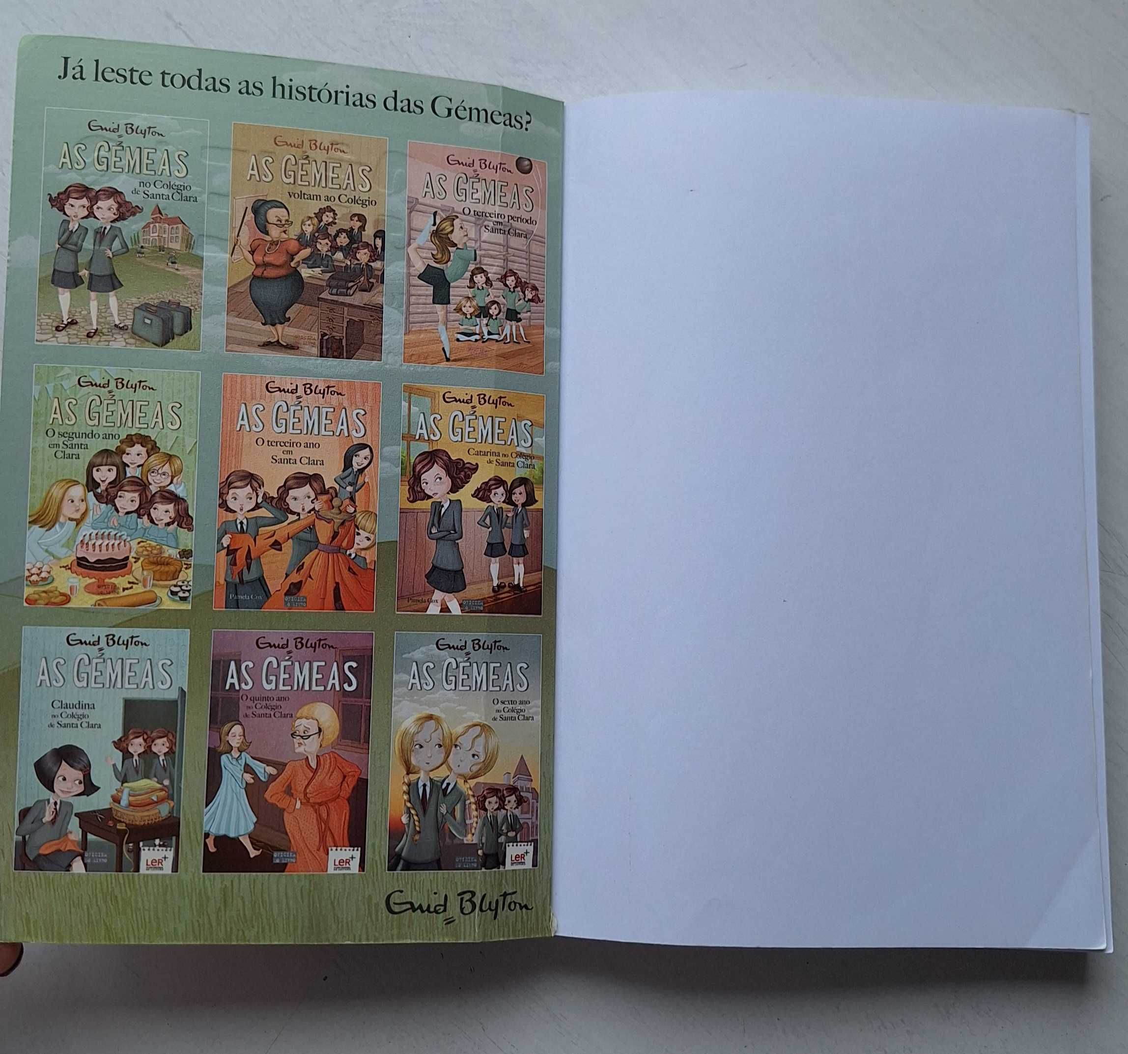 Livro " O quinto ano no Colégio de Santa Clara" - As gémeas