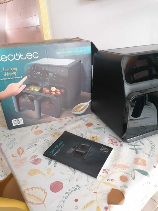 Airfryer Cecotec Advance 9000 Window – Quase nova, pouco uso!