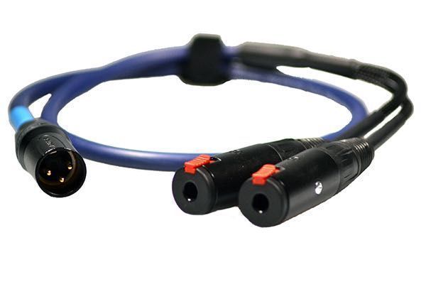 Kabel Typu Y Splitter 3pin XLR Męski do 2x1/4 St Jack Gniazdo VanDamme