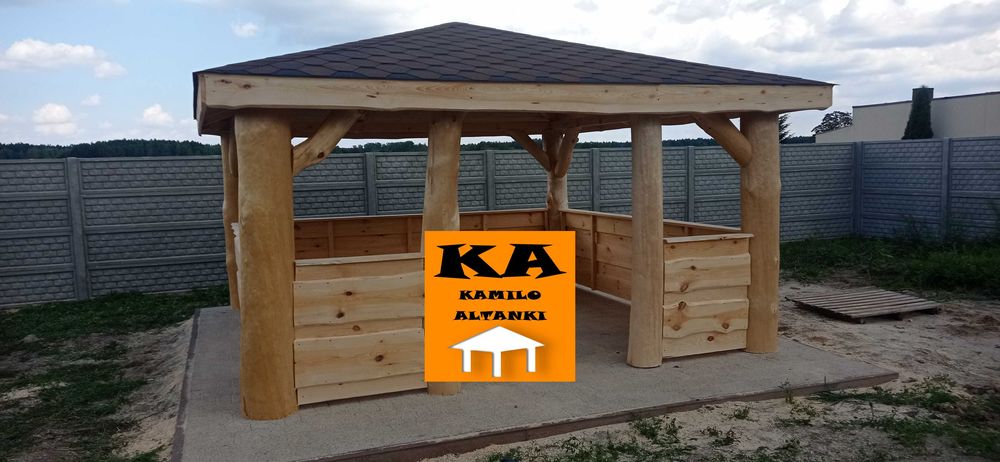 Altanka z bala Altana Altanki Altany Ogrodowa