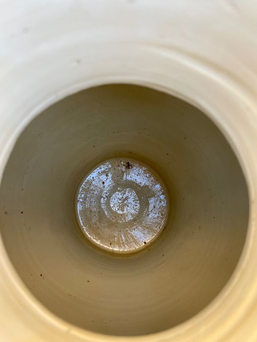 Pote de Chá Talha Porcelana Chinesa séc XVIII 56 cm Assinado