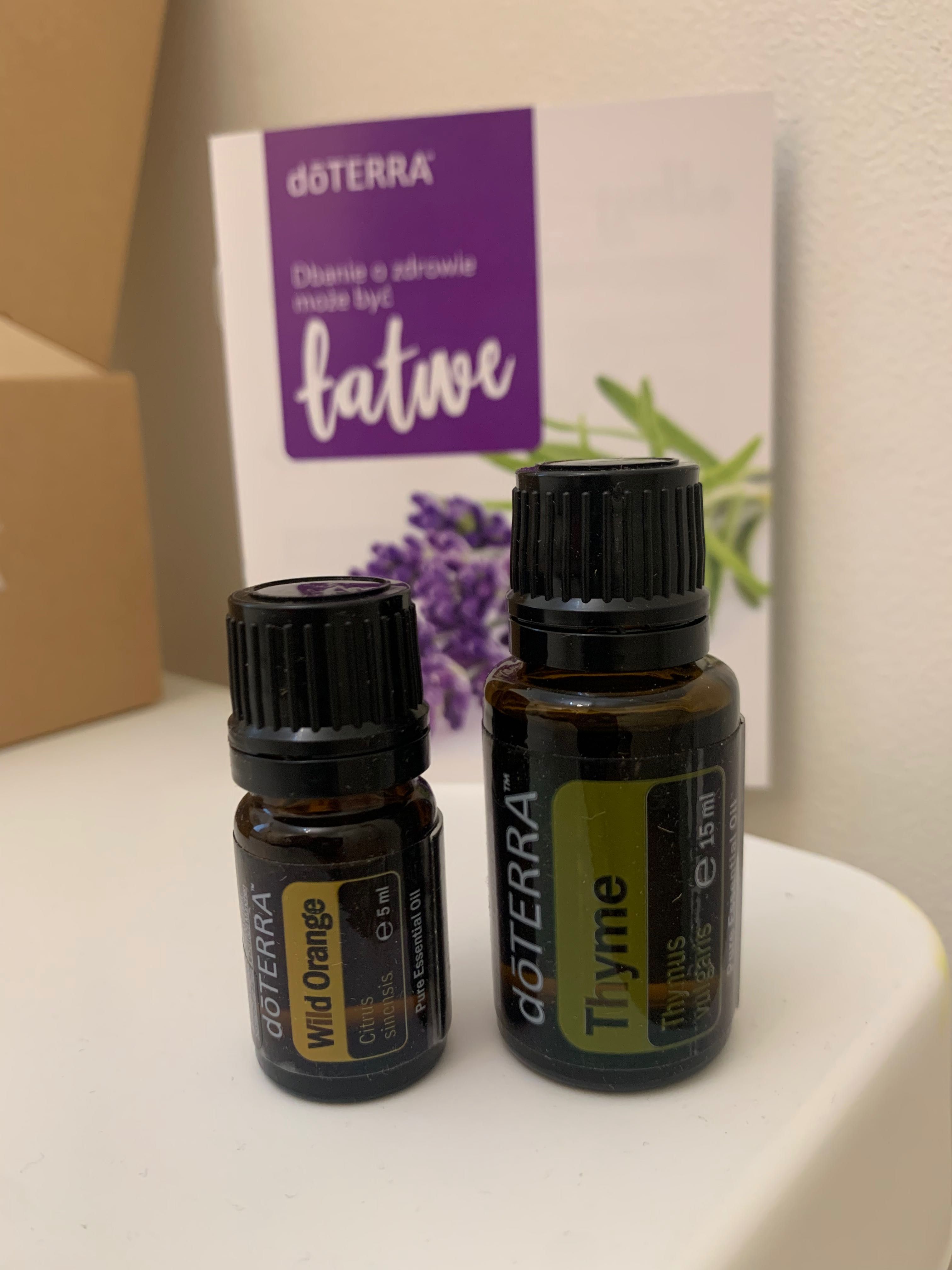 Thyme tymianek 15 ml + wild orange 5 ml doterra