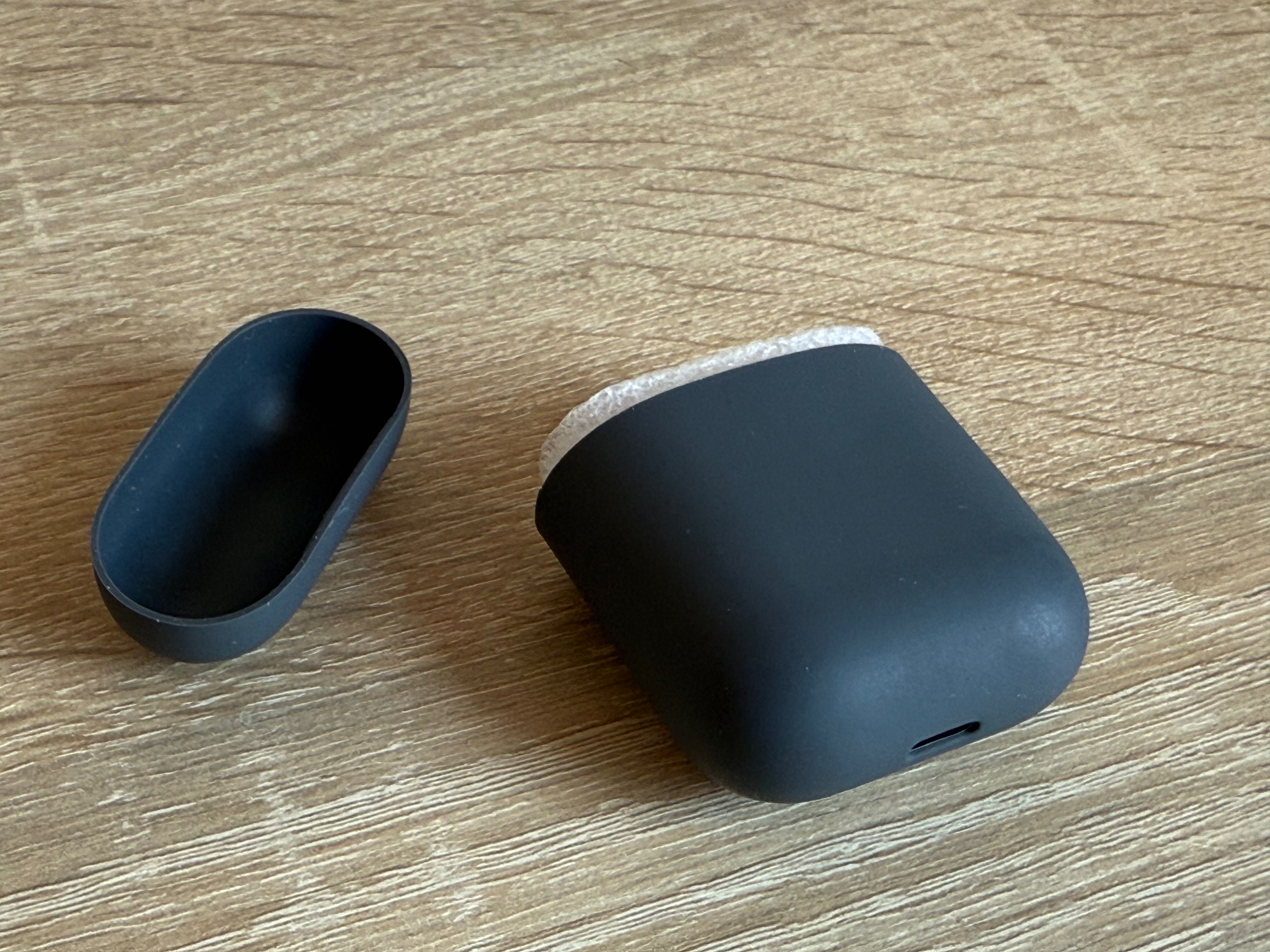 Etui, case na Apple AirPods 1/2 gen. – ciemnoszare