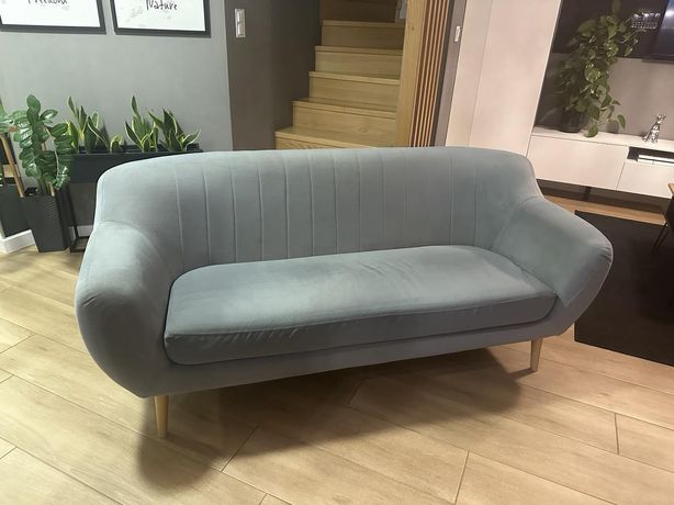 Sofa 3 osobowa szara