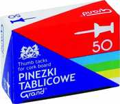 Pinezki tablicowe kolorowe. KW Trade