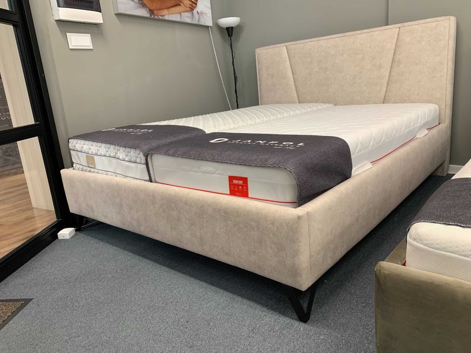 Łóżko Bed Design Valerio rama light z pojemnikiem 160x200-Ekspozycyjne
