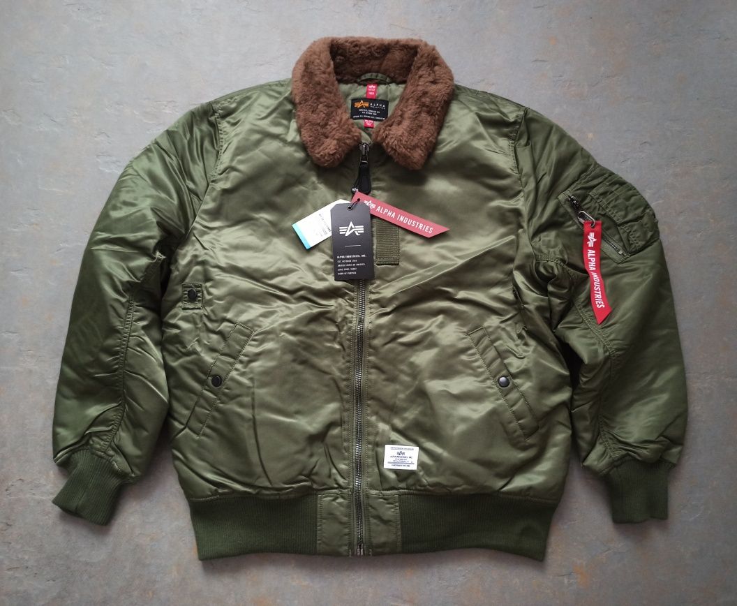 2XL/XL, Alpha Industries B-15 Mod, оригінал, бомбер, куртка,