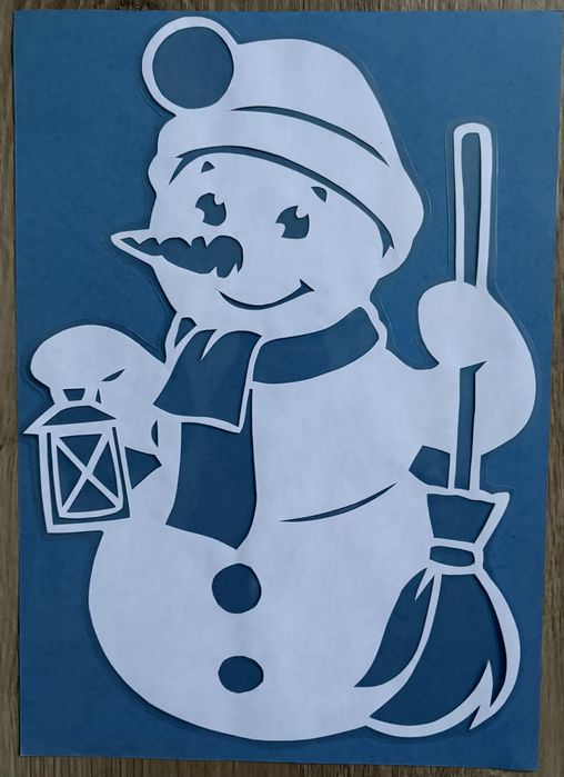8 bałwanków dekoracje zimowe do szkoły przedszkola