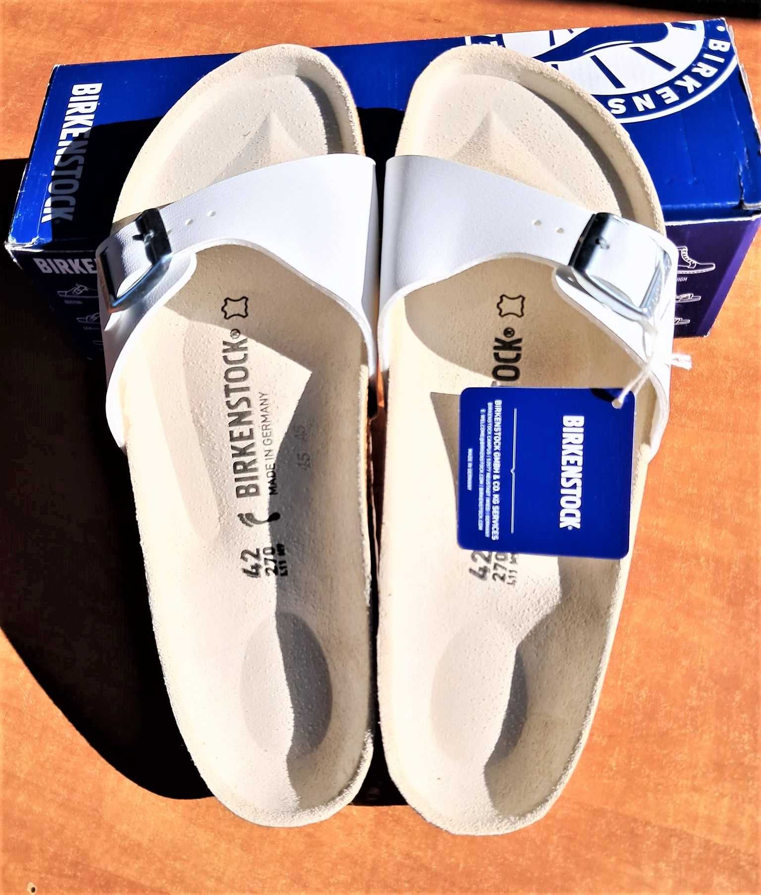 Nowe klapki Birkenstock Madrid narrow fit r. 42 unisex