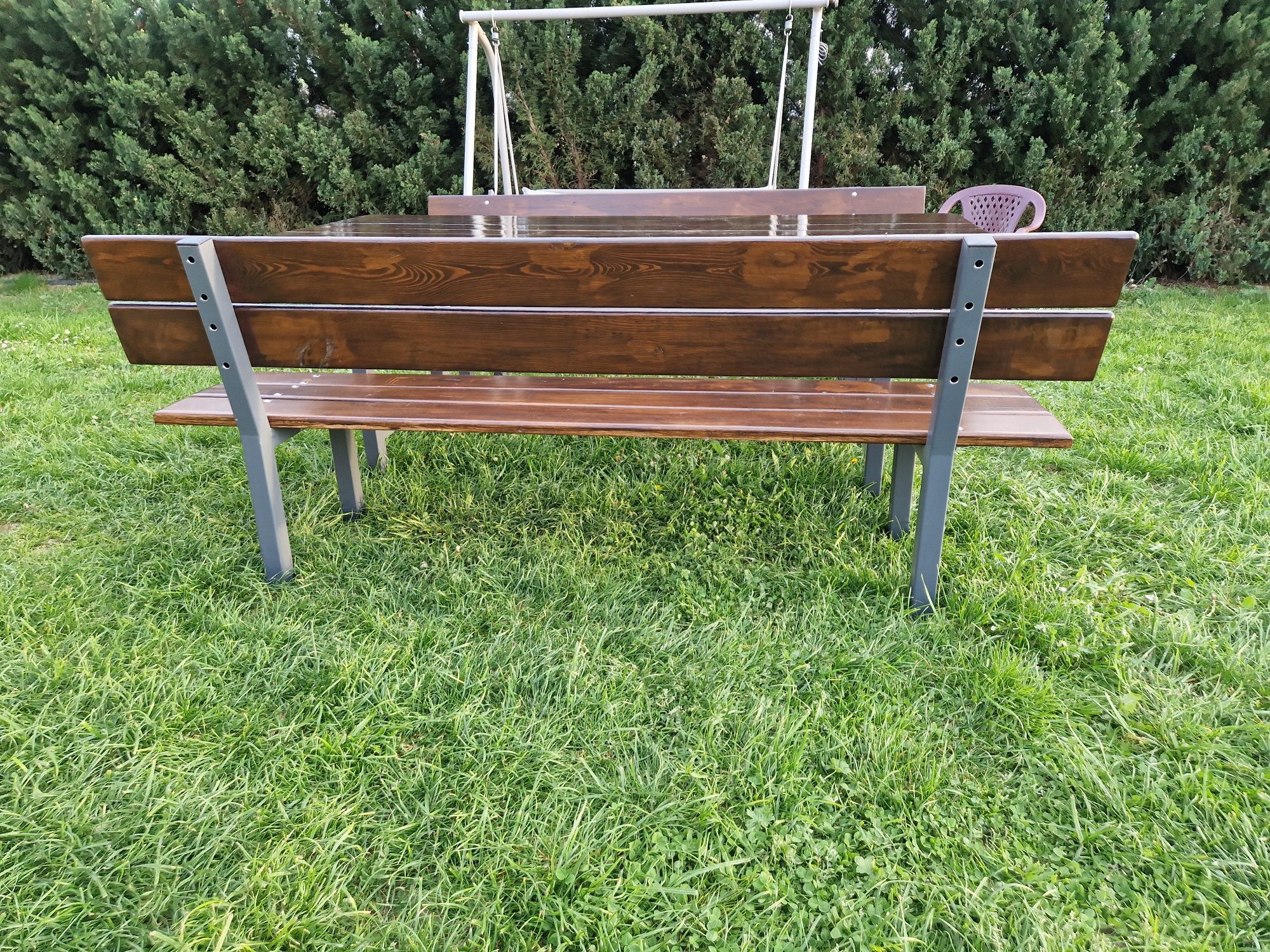 Zestaw ogrodowy stół z ławkami