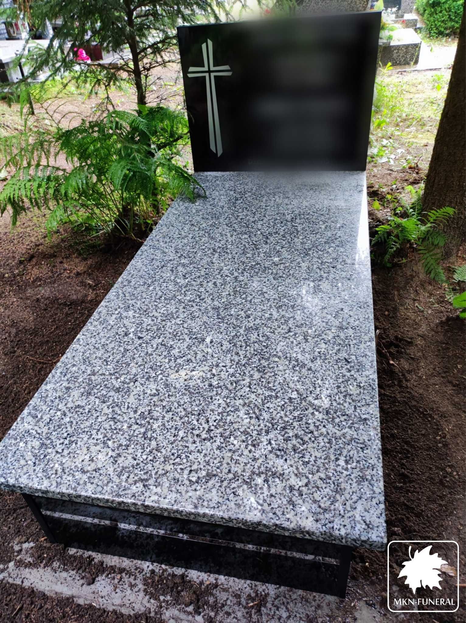 Nowoczesne nagrobki z płytą granitową - Niska cena 3120zł