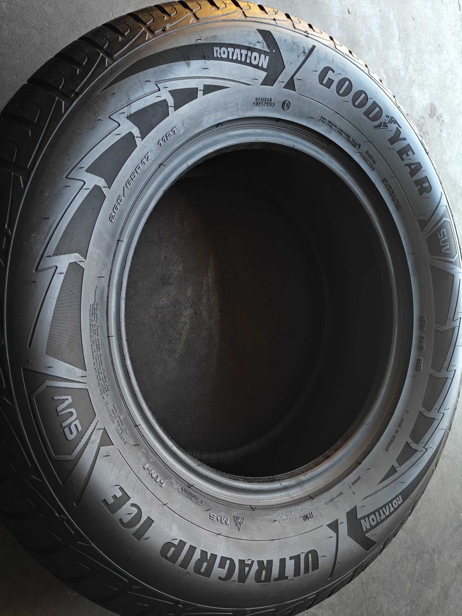 R17 265 65 шини зимові Goodyear Ultra Grip Ice SUV made Germany