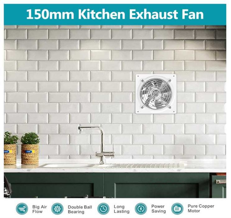 Przemysłowy wentylator wyciągowy HG Power biały 150mm 525 m³/h