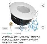 Oświetlenie oczko led podtynkowa , wodoszczelna , podbitka