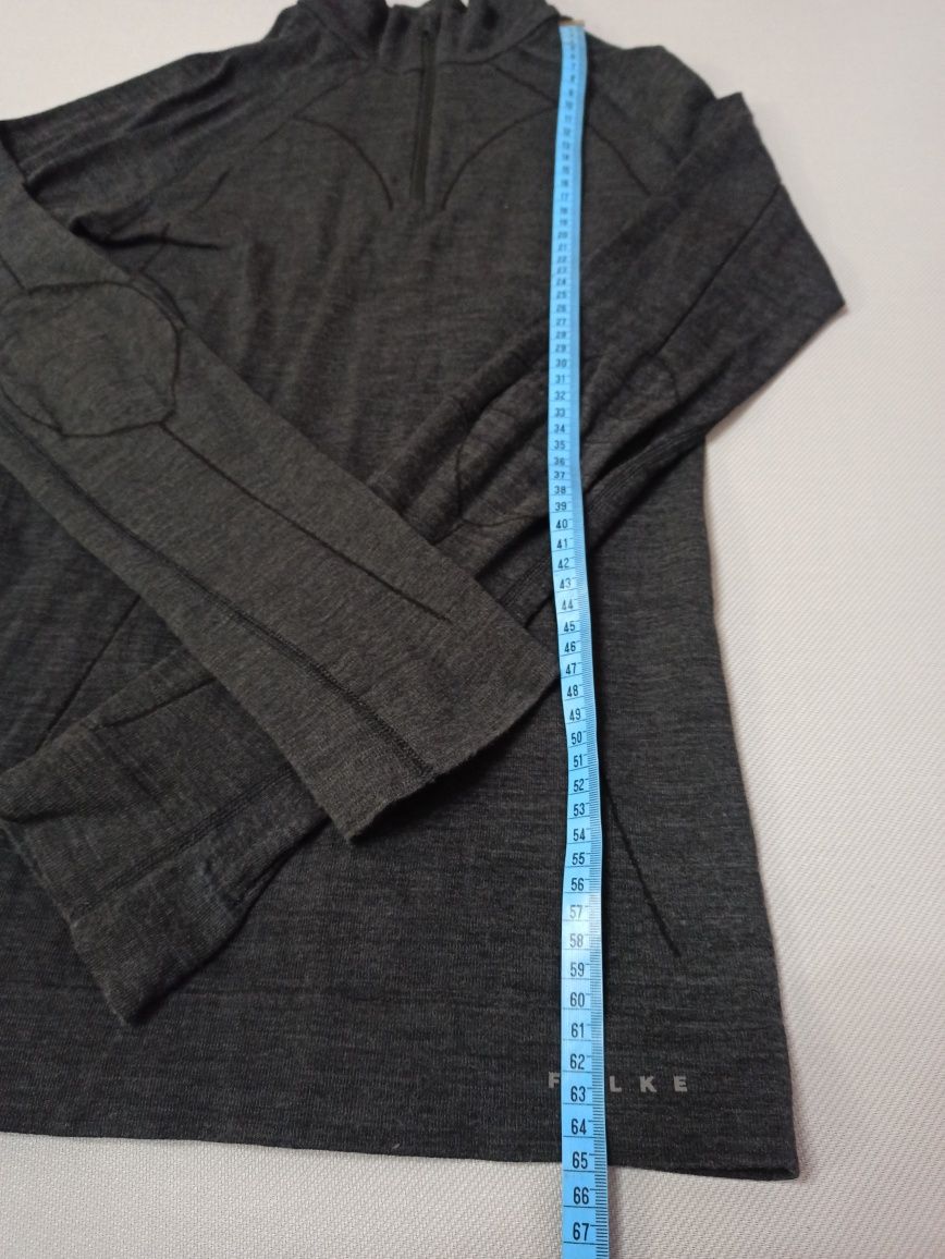Falke koszulka bluza termoaktywna 55% wełna rozmiar L