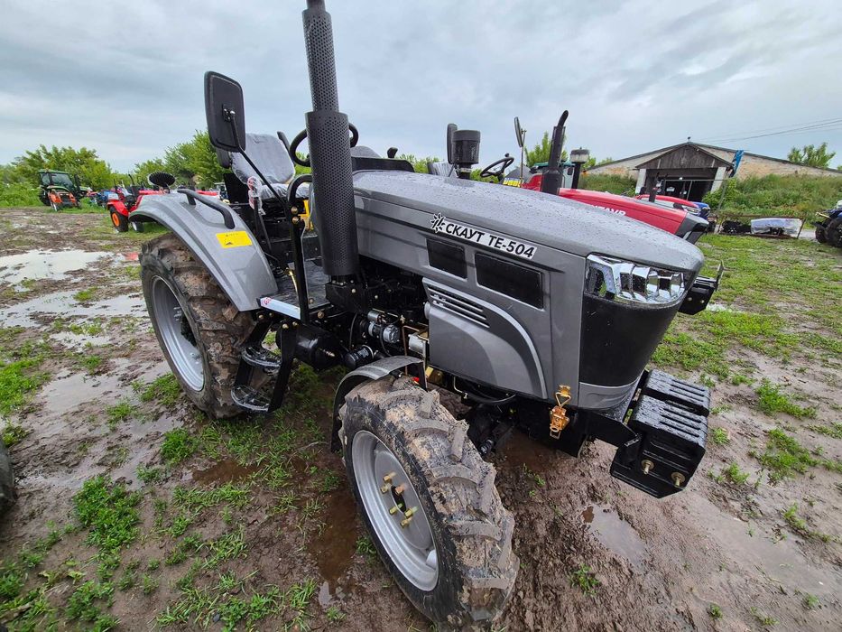 Трактор Скаут ТЕ 504 ровный пол везем к дому без предоплаты