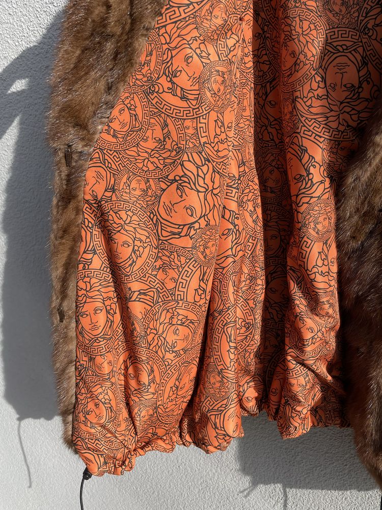 Futro norki Versace futro z norek kurtka